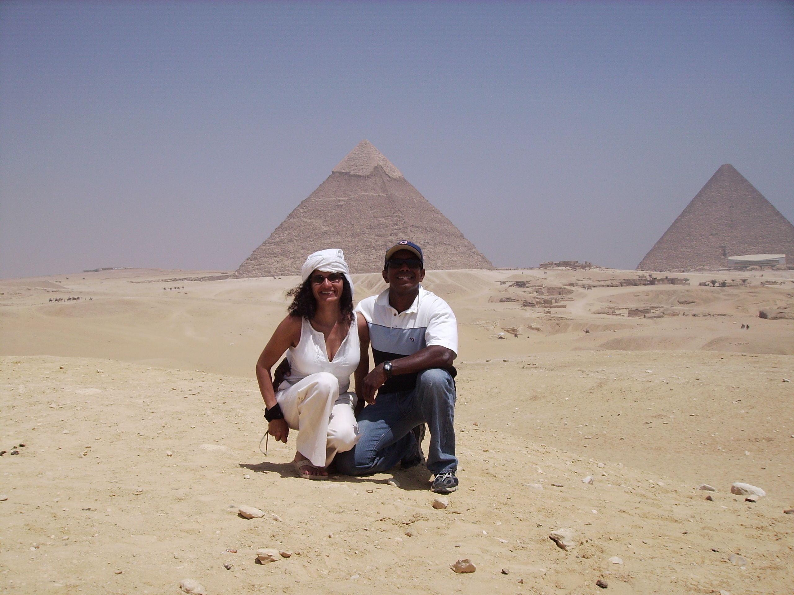by the Pyramids